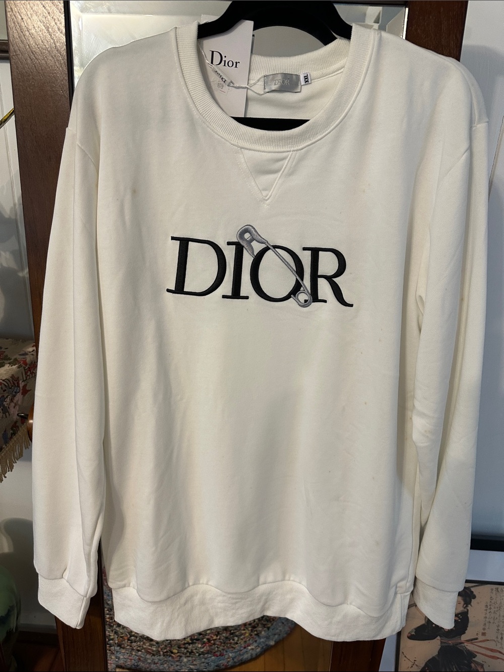 Christian Dior Judy Blume Safety Pin Sweater